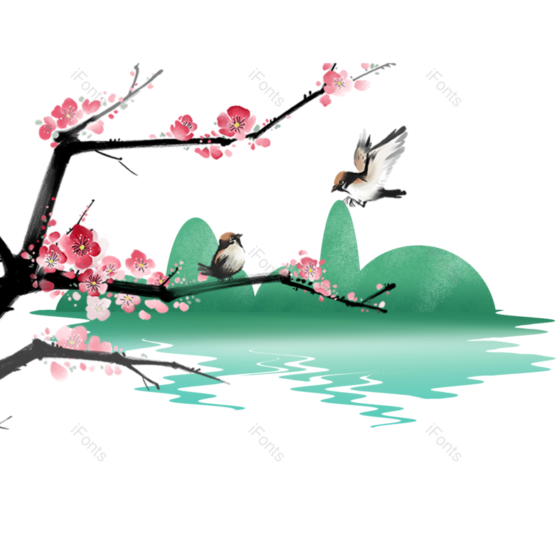 水墨图片,中国风元素,传统PNG,古典免抠素材